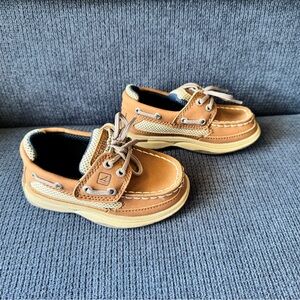 Sperry Kids Tan Boat Shoes